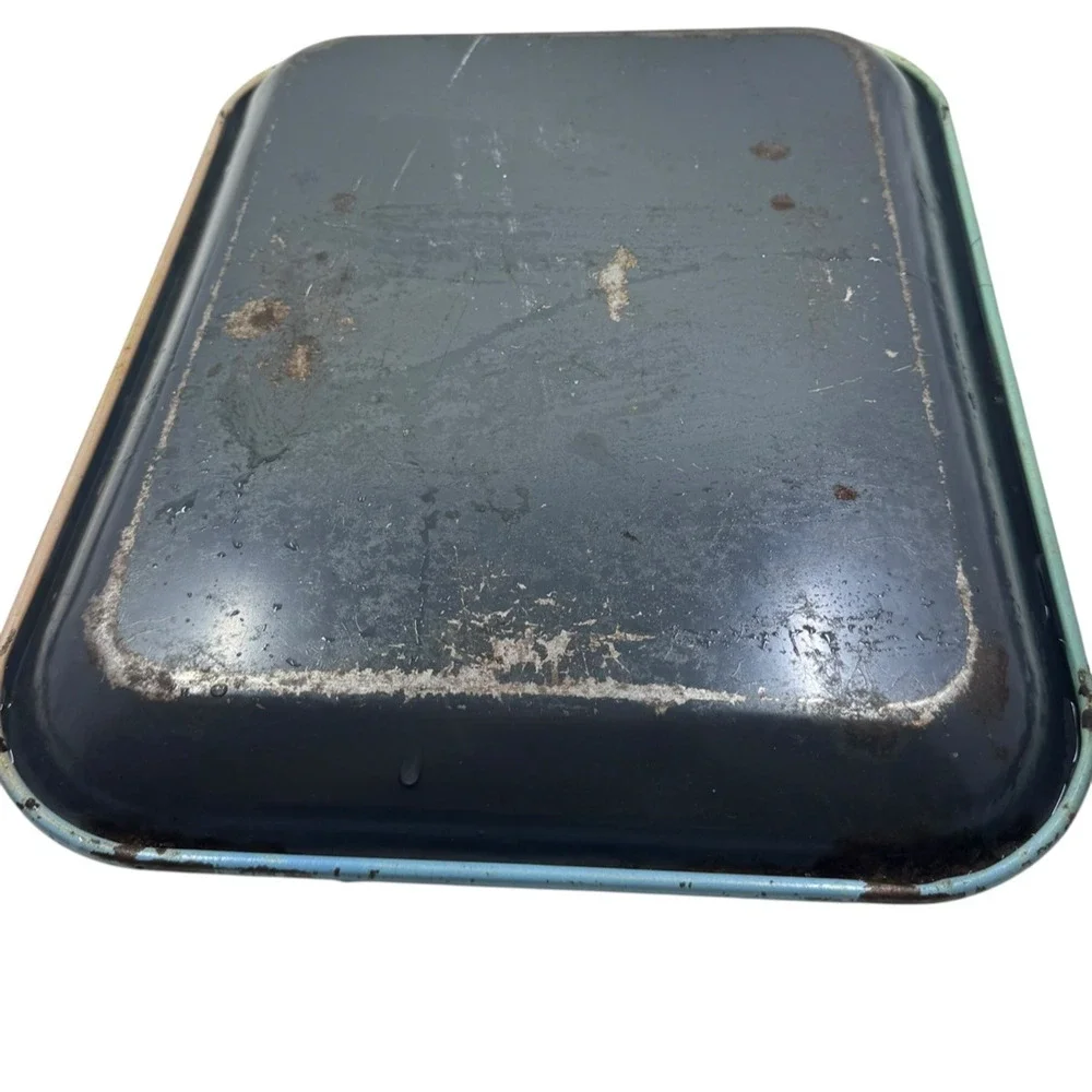 Set of 2 Vintage Coca Cola Metal Trays Have a Coke Waitress Rustic Patina Decor